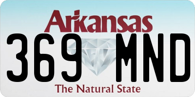 AR license plate 369MND