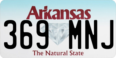 AR license plate 369MNJ