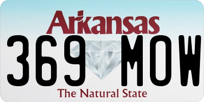 AR license plate 369MOW