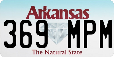 AR license plate 369MPM