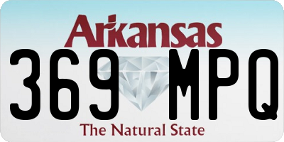 AR license plate 369MPQ