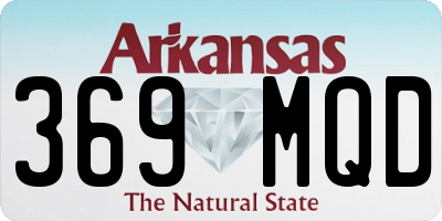 AR license plate 369MQD