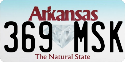AR license plate 369MSK