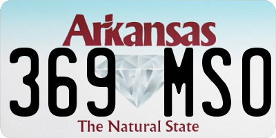 AR license plate 369MSO