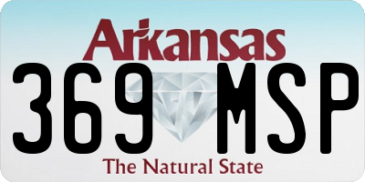 AR license plate 369MSP