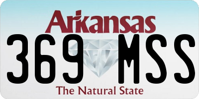 AR license plate 369MSS