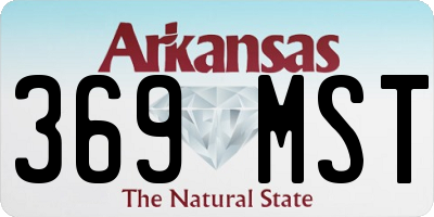 AR license plate 369MST