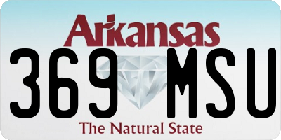 AR license plate 369MSU
