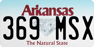 AR license plate 369MSX
