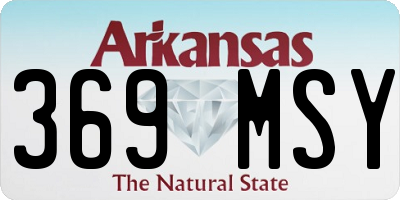 AR license plate 369MSY