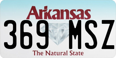 AR license plate 369MSZ
