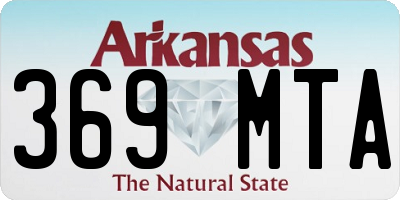 AR license plate 369MTA