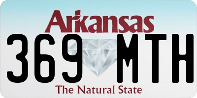 AR license plate 369MTH