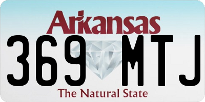 AR license plate 369MTJ