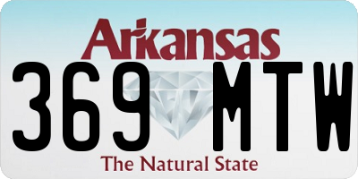 AR license plate 369MTW