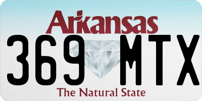 AR license plate 369MTX