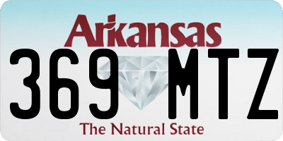 AR license plate 369MTZ