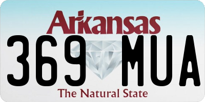 AR license plate 369MUA