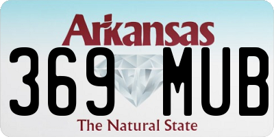 AR license plate 369MUB