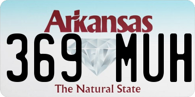 AR license plate 369MUH