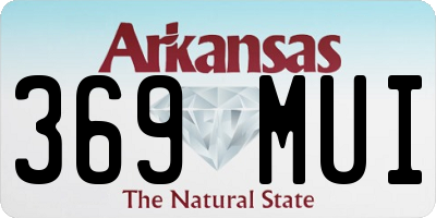 AR license plate 369MUI