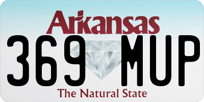 AR license plate 369MUP