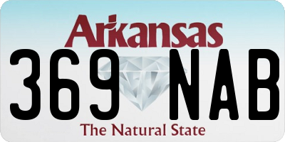 AR license plate 369NAB
