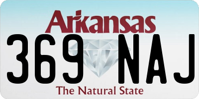 AR license plate 369NAJ