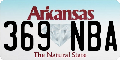 AR license plate 369NBA