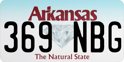 AR license plate 369NBG