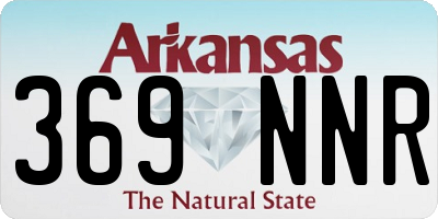 AR license plate 369NNR