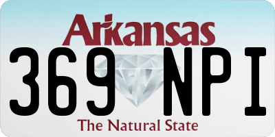AR license plate 369NPI