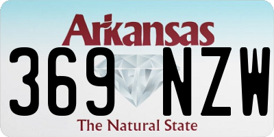 AR license plate 369NZW