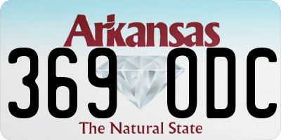 AR license plate 369ODC