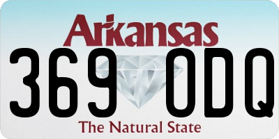 AR license plate 369ODQ