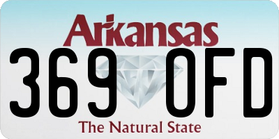 AR license plate 369OFD