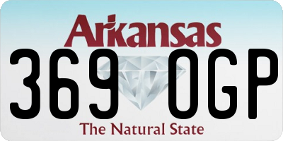AR license plate 369OGP