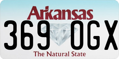 AR license plate 369OGX
