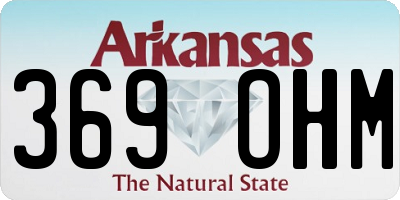 AR license plate 369OHM