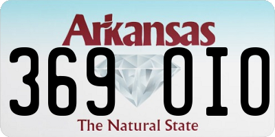 AR license plate 369OIO