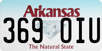 AR license plate 369OIU
