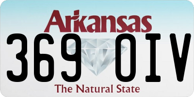 AR license plate 369OIV