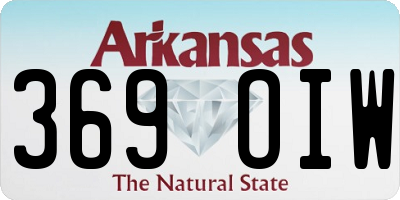 AR license plate 369OIW