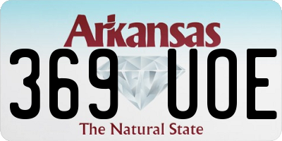 AR license plate 369UOE