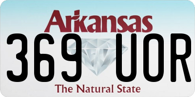 AR license plate 369UOR