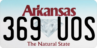 AR license plate 369UOS