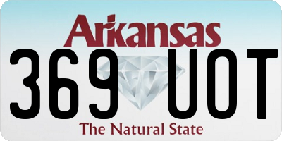 AR license plate 369UOT