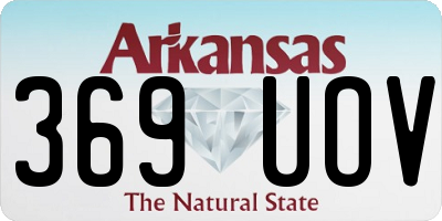 AR license plate 369UOV