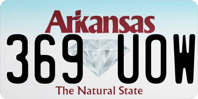 AR license plate 369UOW