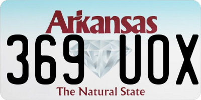 AR license plate 369UOX